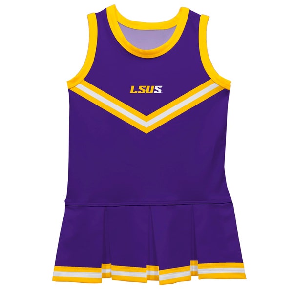 The LSU Purple Striped Cheer Dress