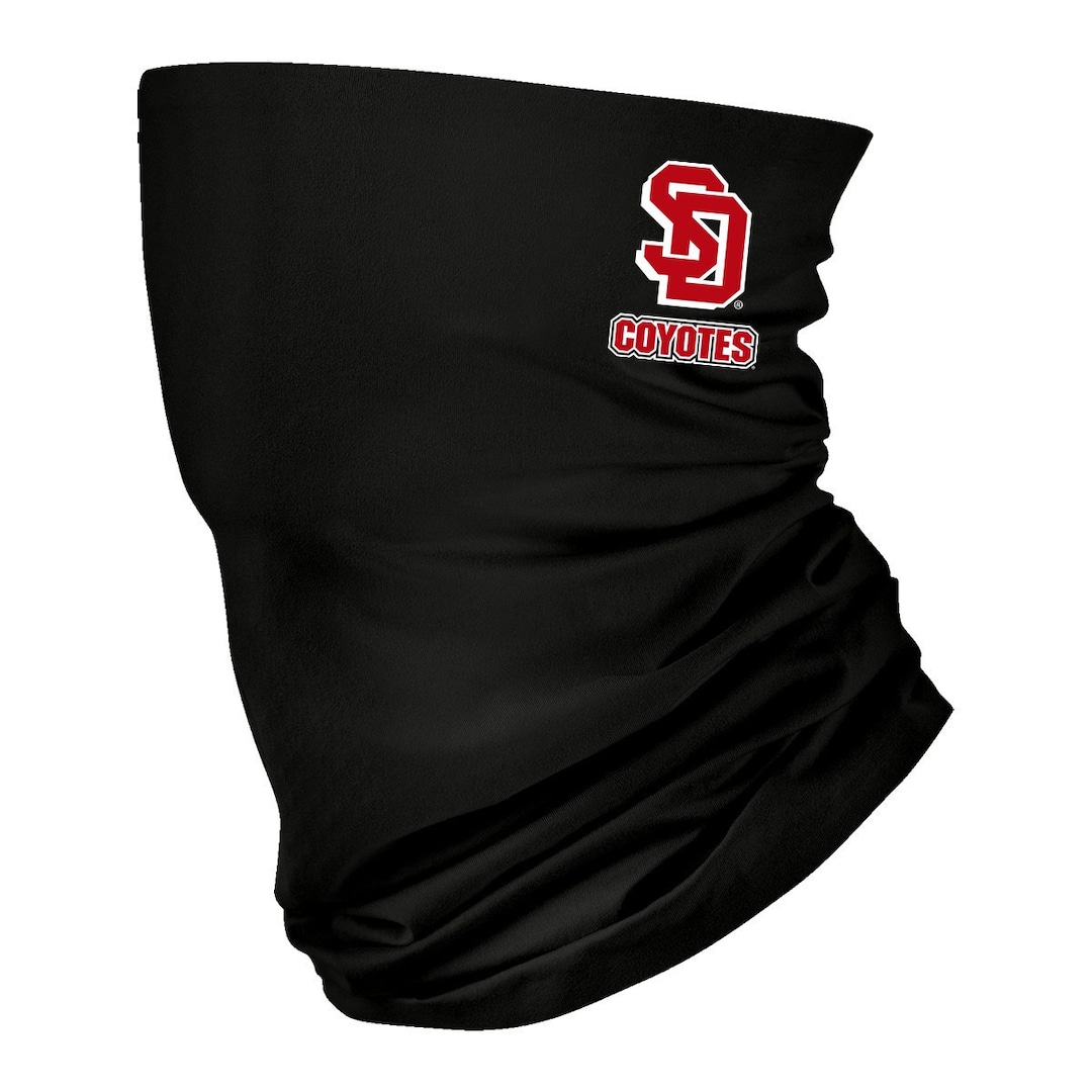 South Dakota Coyotes Neck Gaiter Solid Black - Etsy