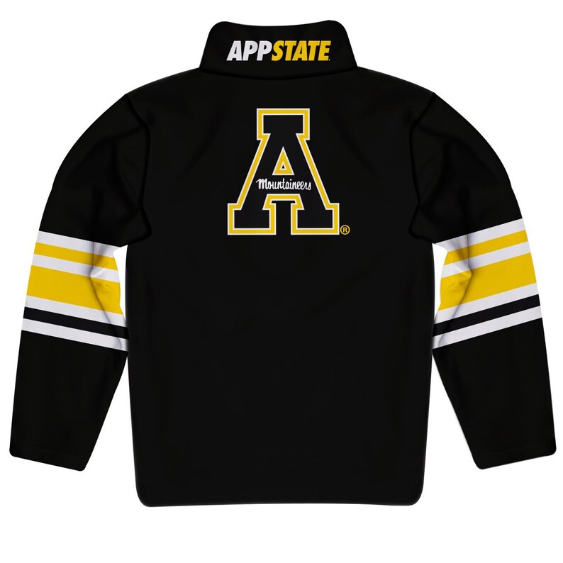 Appalachian State Mountaineers Black Long Sleeve Quarter Zip Pull Over