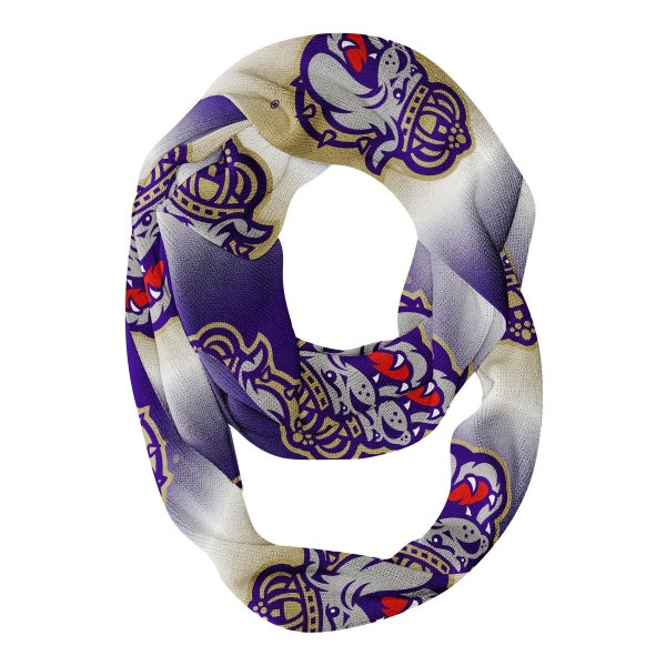 James Madison University Dukes Scarf Degrade Purple and White