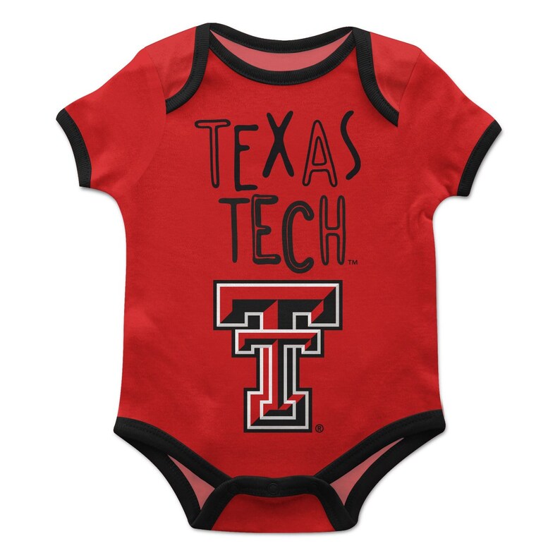 Texas Tech Red Solid Short Sleeve Onesie