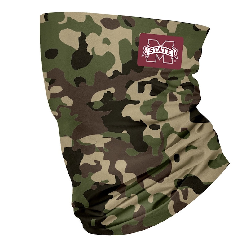 Mississippi State Bulldogs Neck Gaiter Camo Green