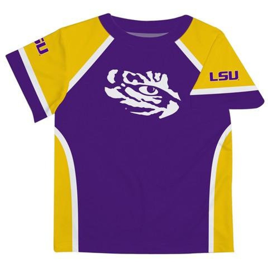 LSU Purple and Gold Boys Tee Shirt Short Sleeve Etsy