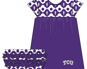 purple tcu dress TCU - The First Down Dress - Purple