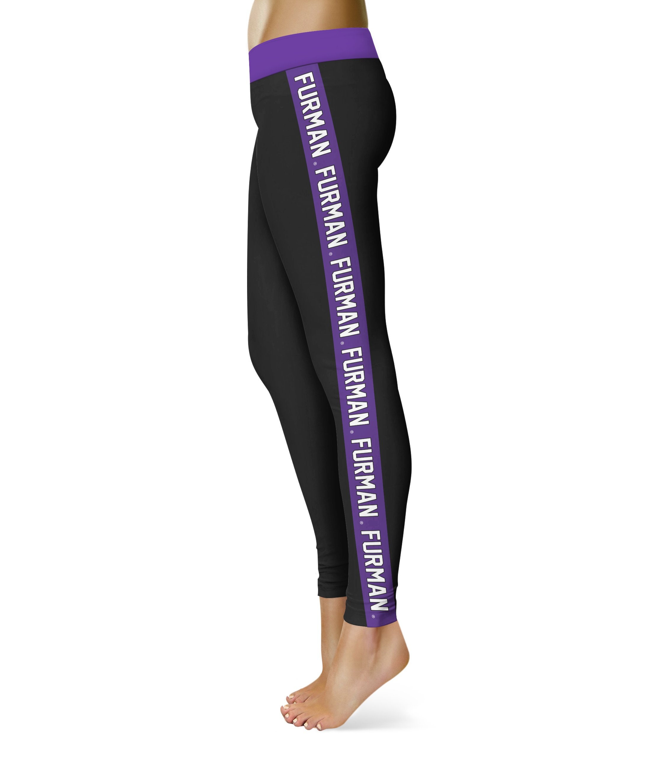 Furman Paladins Purple Stripe Black 