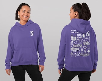 Vintage NORTHWESTERN UNIVERSITY WILDCATS Sweatshirt Sweater