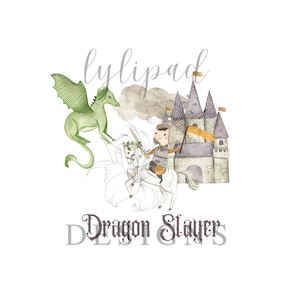 BUNDLE Knights and Dragons Pattern - Digital Download