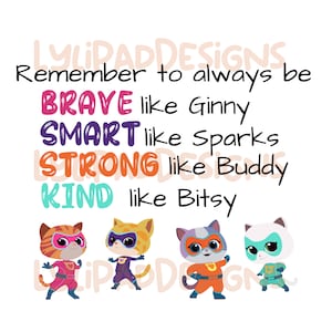 Remember to be BRAVE, SMART, Strong Kind PNG - Digital Download
