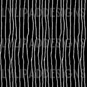 HAND DRAWN Skeleton King Stripes Seamless Pattern - Digital Download