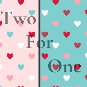 TWO FOR ONE Coordinating Monster Hearts Seamless File - Digital Download