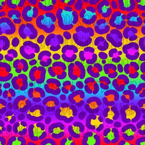 Hand Drawn Nostalgic LF Inspired Cheetah Print Seamless Pattern- Digital Download