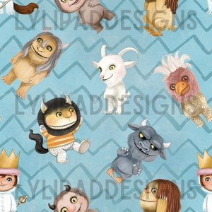Wild Things Seamless Pattern - Digital Download
