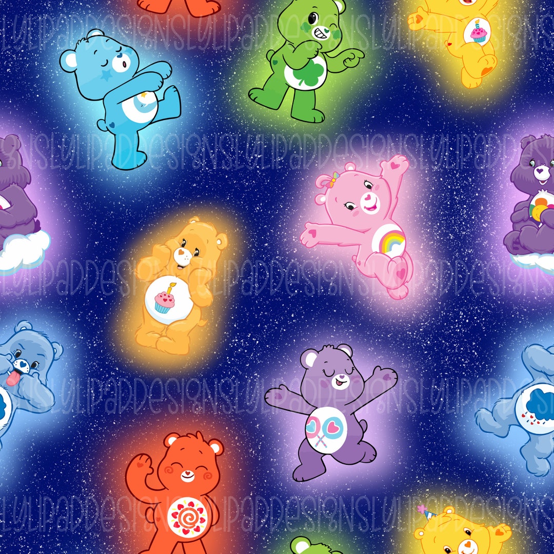 Rainbow Friendly Bears Seamless Pattern - Digital Download - Etsy
