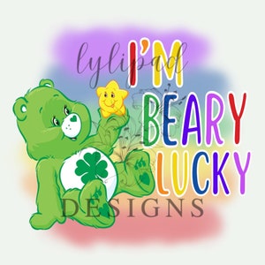 Rainbow Beary Szczęśliwy Dzień Świętego Patryka PNG - Pobieranie cyfrowe