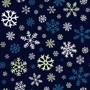 Snowflakes Seamless Pattern- Digital Download