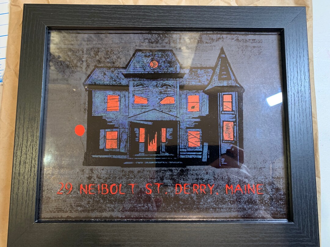 Hand Painted Illustration of the Pennywise House From Stephen Kings IT Movie. 29 Neibolt St Hand Painted Illustration of the Pennywise House From Stephen Kings IT Movie. 29 Neibolt St