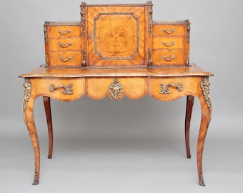 19th Century walnut Bonheur Du Jour