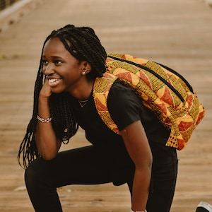 Large Ankara Backpack/ African Backpack/ African Print Backpack
