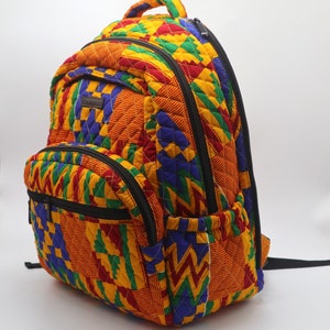Kente Backpack/ Kente Bag/ African Backpack/ African Bag image 6