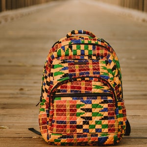 Large Kente Backpack/ African Backpack/ African Print Backpack
