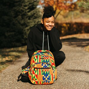 Kente Backpack/ Kente Bag/ African Backpack/ African Bag image 2