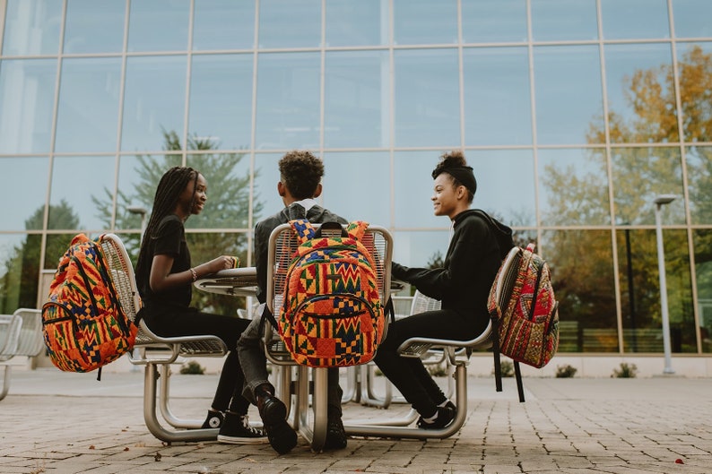 Kente Backpack/ Kente Bag/ African Backpack/ African Bag image 3