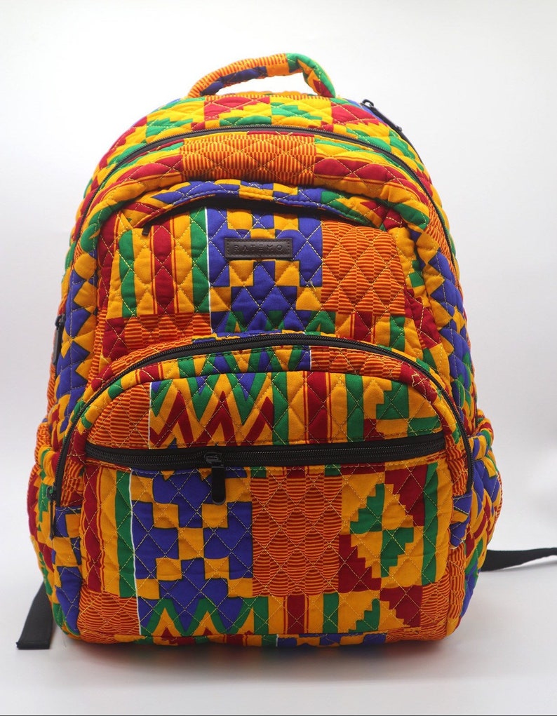 Kente Backpack/ Kente Bag/ African Backpack/ African Bag image 5