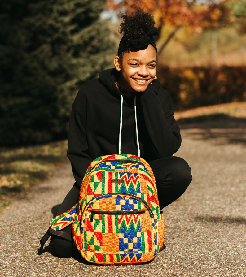 African Kente Backpack Gift Set image 2