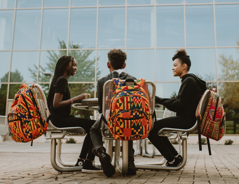 African Kente Backpack Gift Set image 3