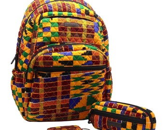kente cloth backpack