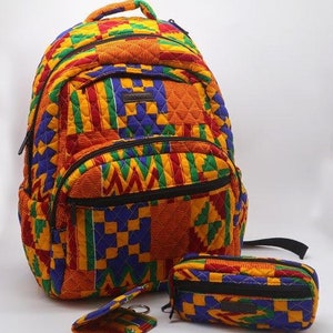 African Kente Backpack Gift Set image 1