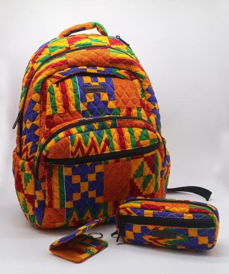 African Kente Backpack Gift Set image 1