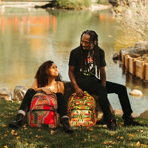 Large Kente Backpack/ African Backpack/ African Print Backpack/African Bag/