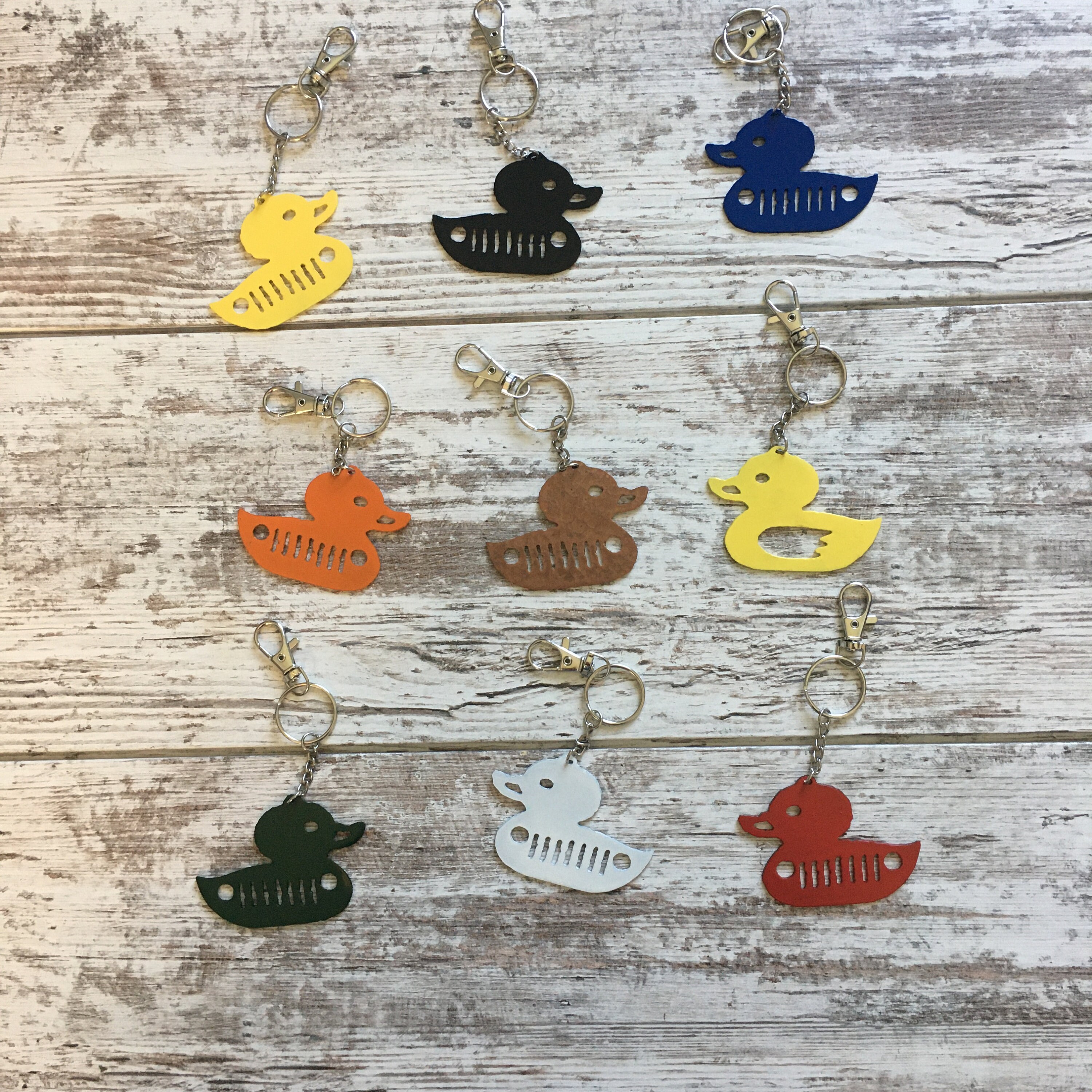 Duck Key ring Duck Key Chain Key Chain Key Rings Custom Etsy