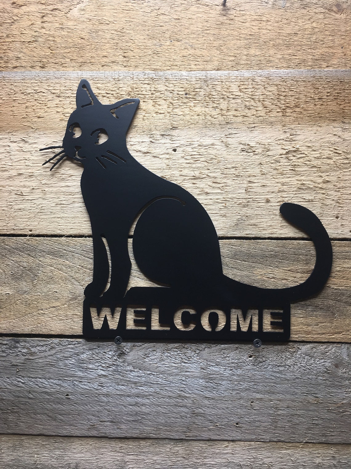 Cat Sign Cat Sign Wall Art Wall Decor Metal Signs Etsy