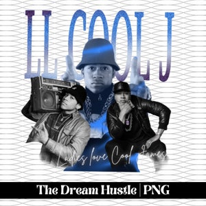LL Cool J Png, T-shirt design, ready to print, printable design, hiphop artist, rapper, rap tee design,