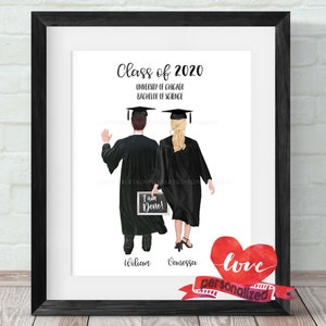 2 Best Friends Personalized Graduation Print Friends - Etsy