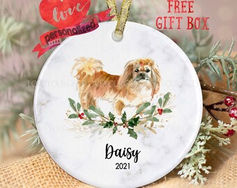 Personalized Pekingese Christmas Ornament Custom Pekingese Ornament Dog Christmas Ornament Dog Ornament Pet Memorial Ornament Dog Mom Gift