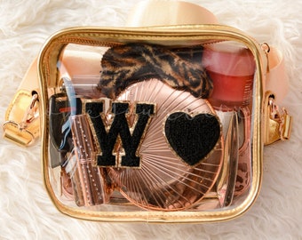 Personalized Clear Stadium Bag, Clear Concert Bag, Game Day Bag, Clear Crossbody Bag, Game Day Purse, Concert Purse, Football Bag Bridesmaid