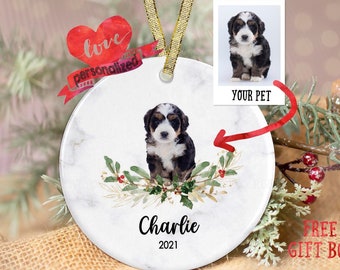 Custom Pet Ornament, Custom Dog Ornament, Personalized Pet Ornament, Christmas Ornament, Custom Cat Ornament, Dog Photo Ornament Cat Photo