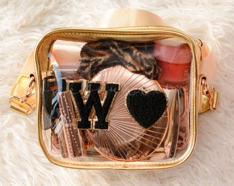 Personalized Clear Stadium Bag, Clear Concert Bag, Game Day Bag, Clear Crossbody Bag, Game Day Purse, Concert Purse, Football Bag Bridesmaid