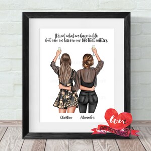 Impression personnalisée meilleur ami, cadeau meilleurs amis, impression d'anniversaire, impression bestie impression personnalisée amis amitié cadeau de Noël cadeau d'anniversaire
