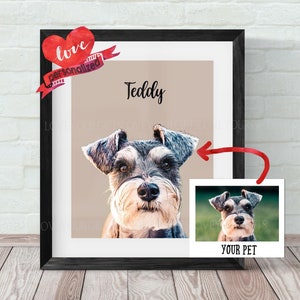 Custom Pet Portrait from Picture Custom Dog Portrait Custom Cat Portrait Pet Memorial Gift Pet Loss Gift Dog Memorial Cat Drawing Pet Lover