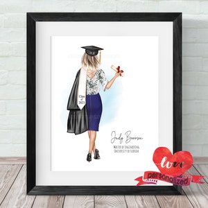 Personalized Graduation Print, Graduation Gift, Friends Graduation, College Graduate, Daughter Graduation, Highschool Grad Custom Graduation