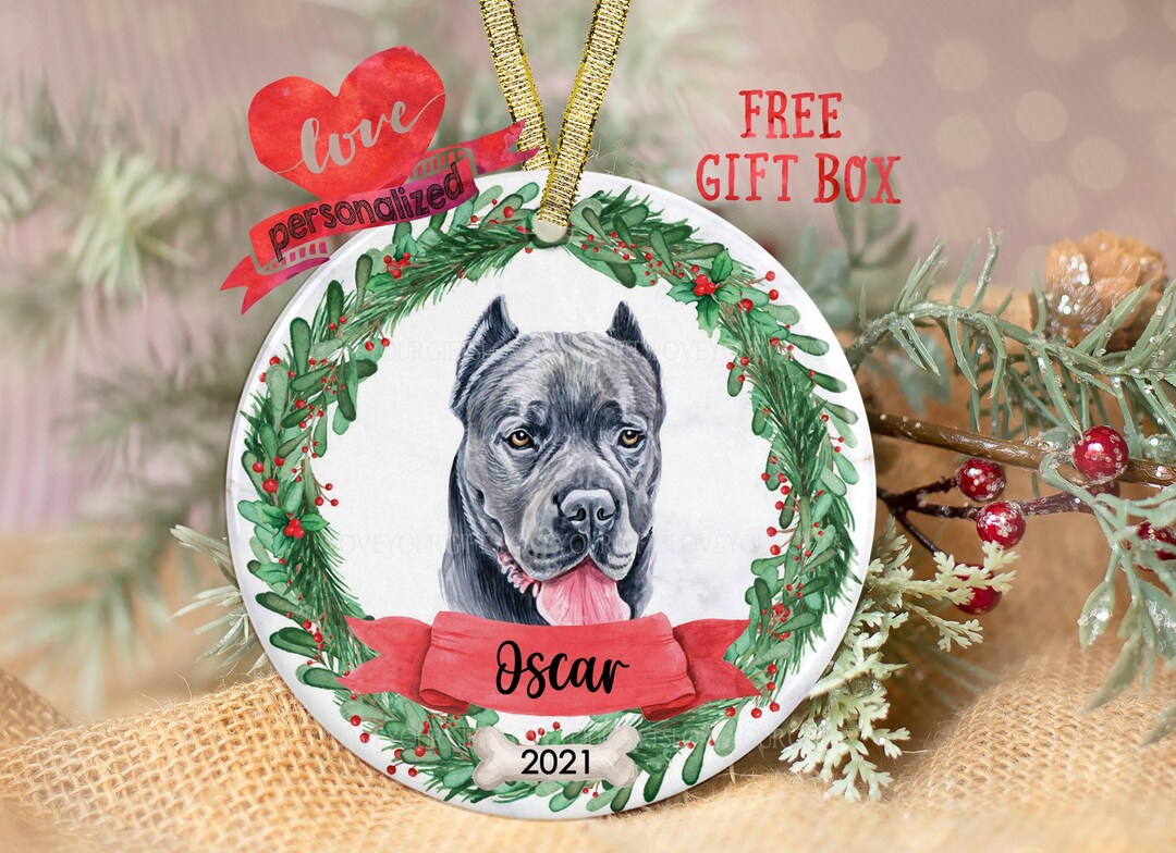 Personalized Cane Corso Christmas Ornament Cane Corso Ornament