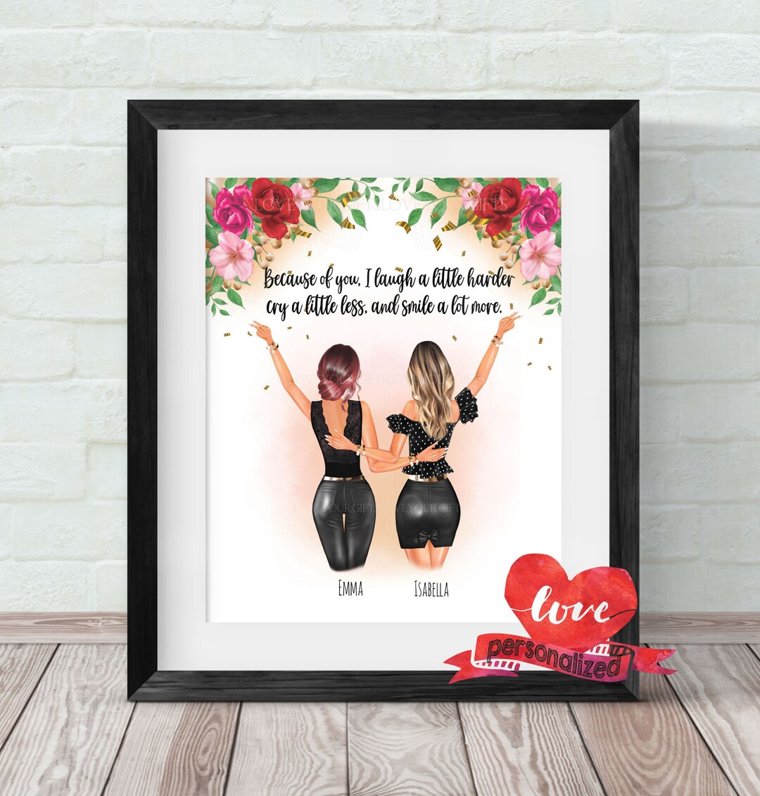 Personalized Best Friend Print, Best Friends Gift, Birthday Gift ...