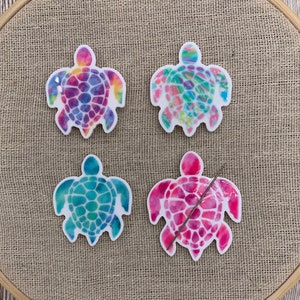 Tie Dye Turtle Needle Minder | Ocean | Sea | Beach | Magnetic Needle Minder | Needle Nanny | Cover Minder | Keeper