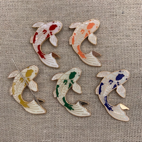 Koi Needle Minder | Fish | Goldfish | Yellow | Red | Blue | Orange | Green | Magnetic Needle Minder | Needle Nanny | Keeper