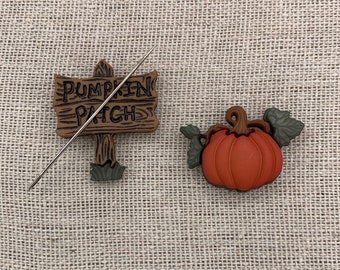 Pumpkin Patch Needle Minder | Halloween | Autumn | Fall | Magnetic Minder | Needle Nanny | Keeper |  Cover Minder