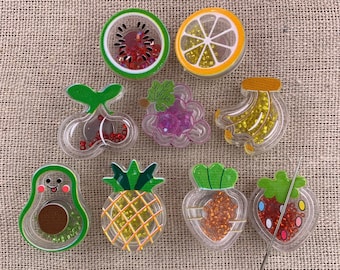 Fruit & Veggie Shaker Needle Minder | Vegetable | Watermelon | Carrot | Grape | Lemon | Cherry | Pineapple | Banana | Strawberry | Avocado